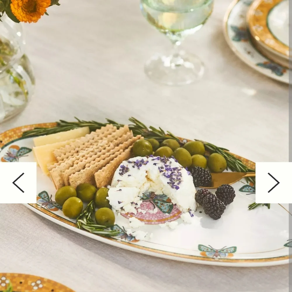 Anthropologie Bistro Butterfly Oval Platter - Picture 3 of 12